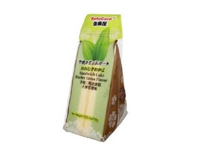 SatoCoco Sandwich Cake 100gGrass Flavour