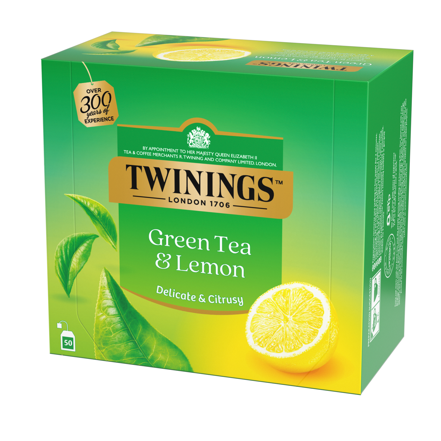 Twinings vihreä tee 50x1,6g sitruuna