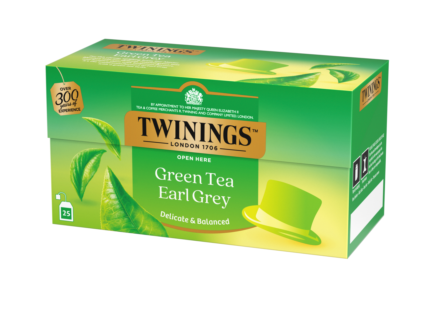 Twinings vihreä tee 25x1,6g earl grey