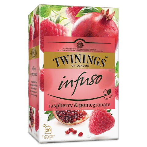 Twinings 20x2g Infuso Raspberry Pomegranate