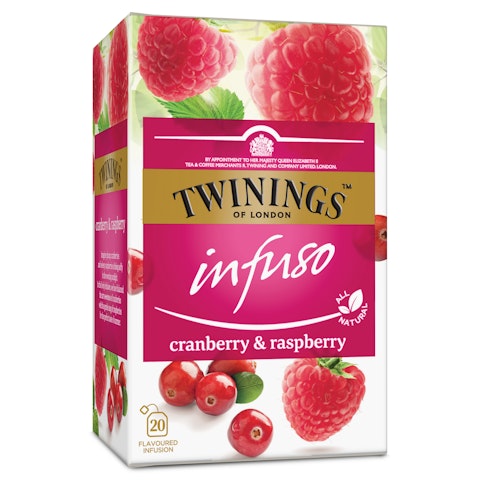 Twinings 20x2g Infuso cranberry raspberry tee