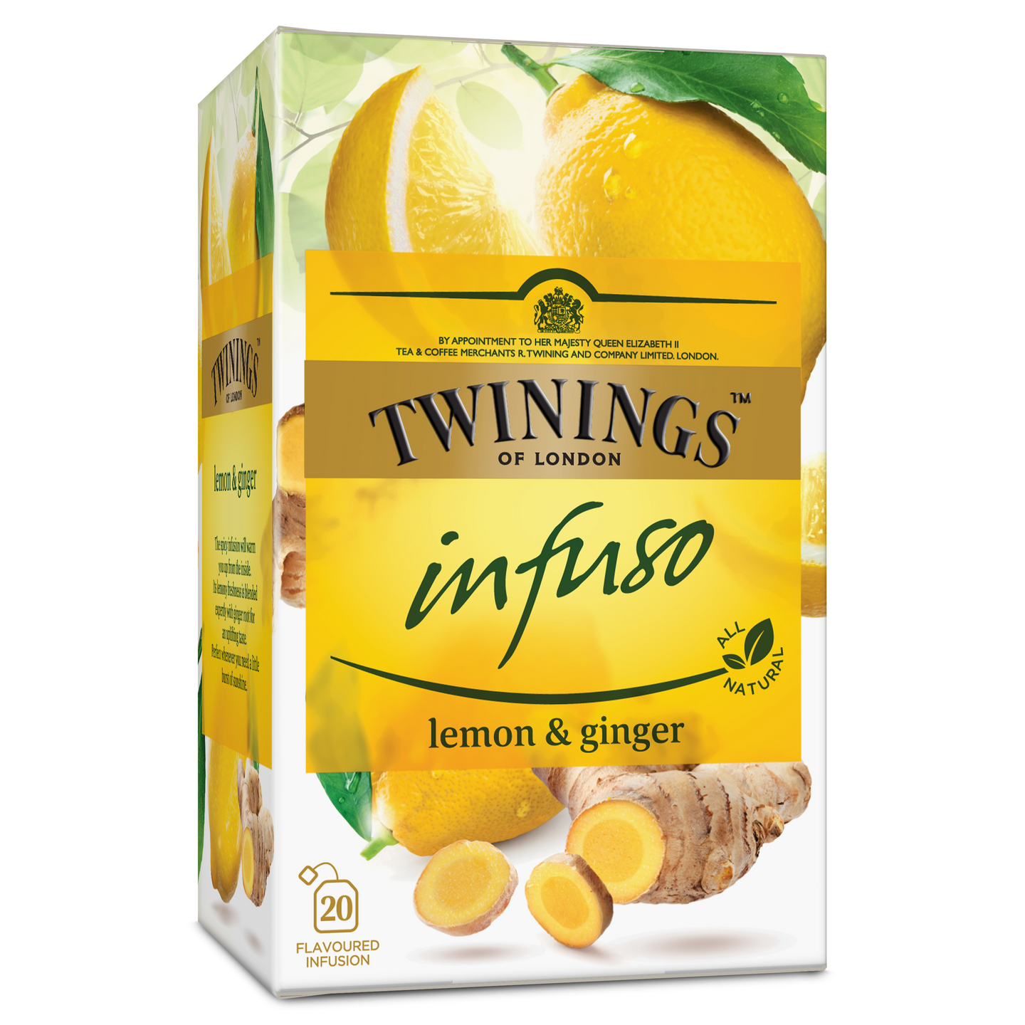 Twinings 20x1,5g Infuso lemon ginger tee