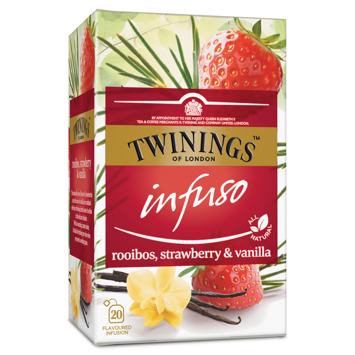 Twinings 20x2g Infuso Rooibos Strawberry Vanilla