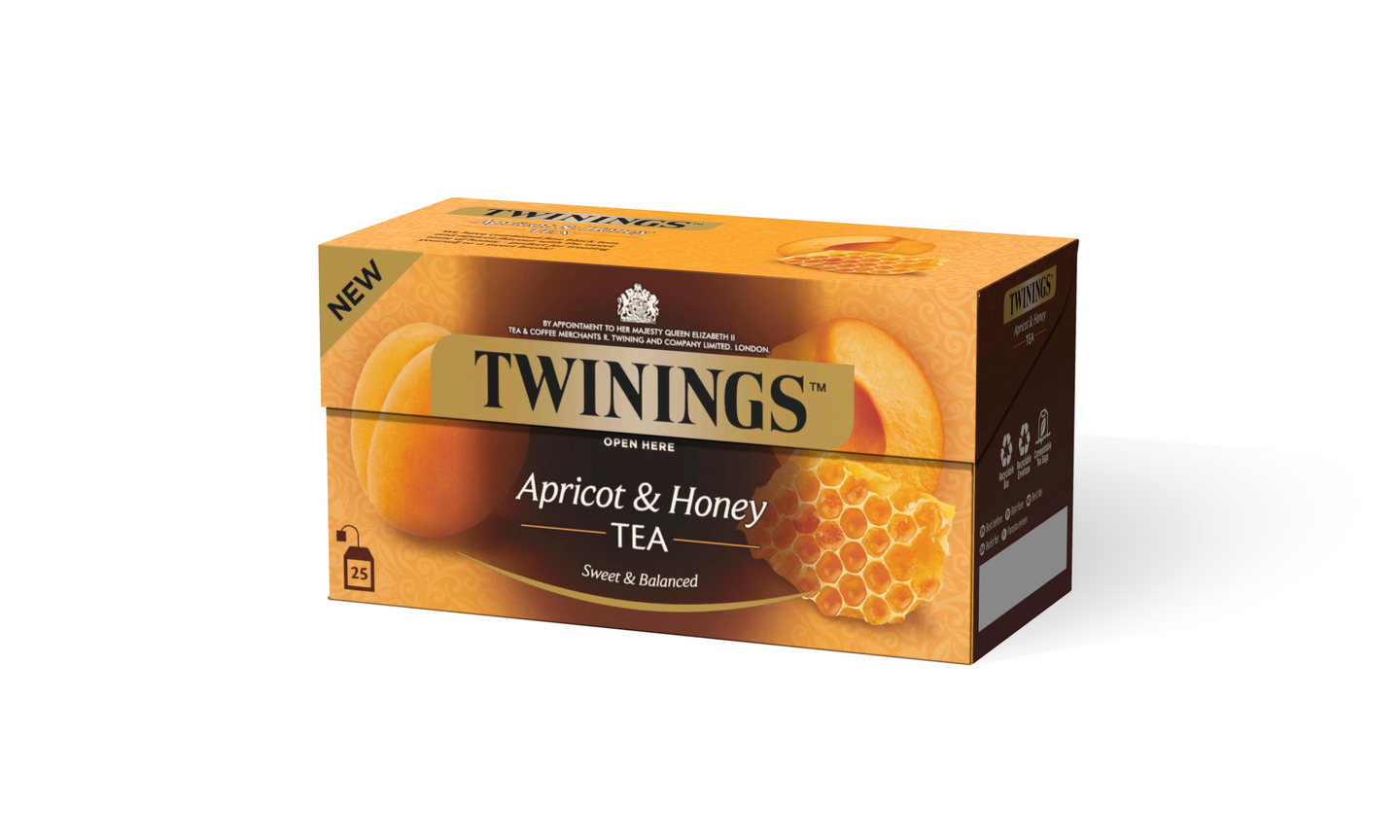 Twinings apricot & honey maustettu tee 50g