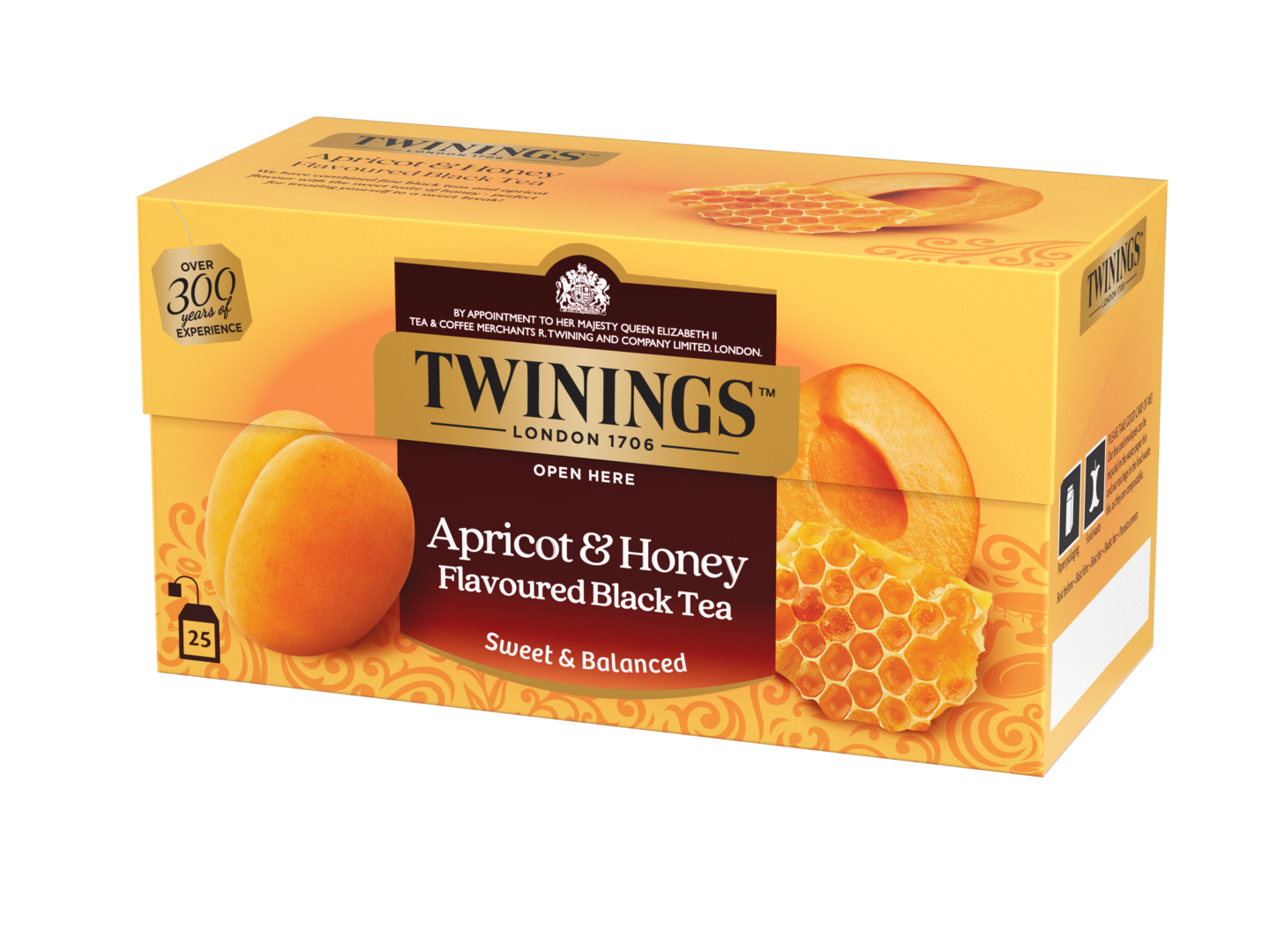 Twinings apricot & honey maustettu tee 50g