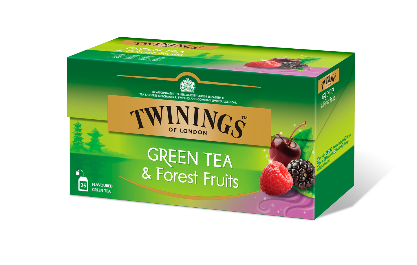 Twinings Green tea Forest Fruits Vihreä tee 25x1,5 g