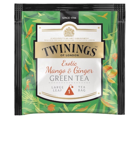 Twinings Mango Ginger vihreä tee 100x2g