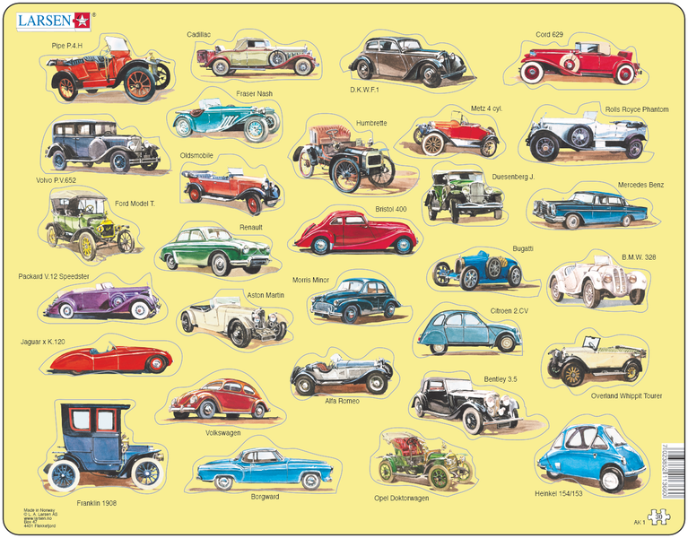 Larsen Auto Maxi palapeli 30 palaa