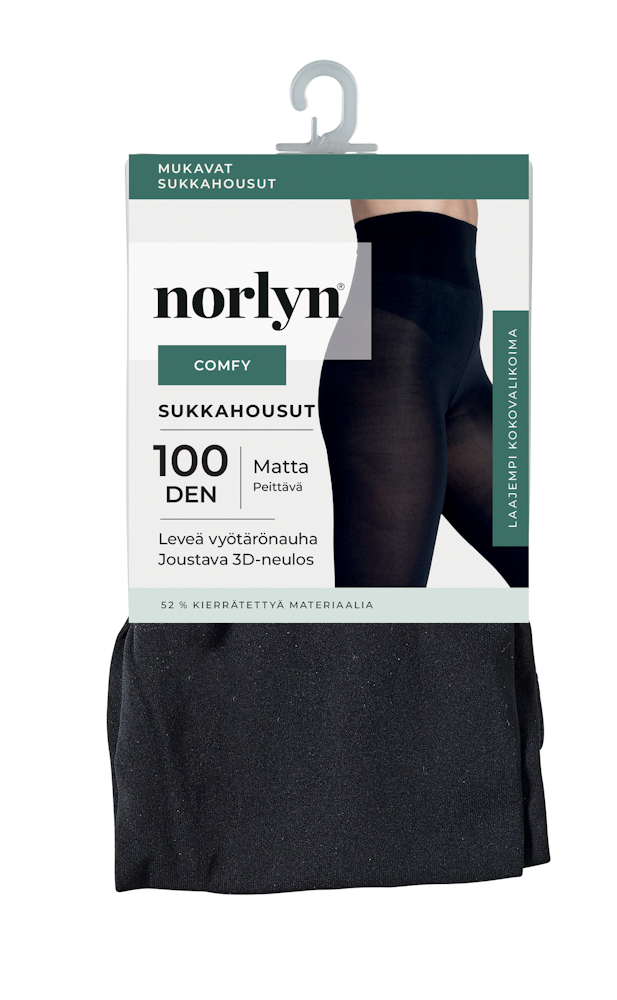 Norlyn A41620 Comfy 3D 100 den sukkahousut musta - HoReCa-tukku Kespro