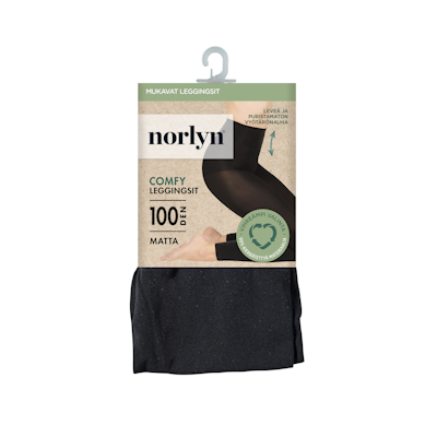 Norlyn A41932 Comfy 3D 100 den leggings musta
