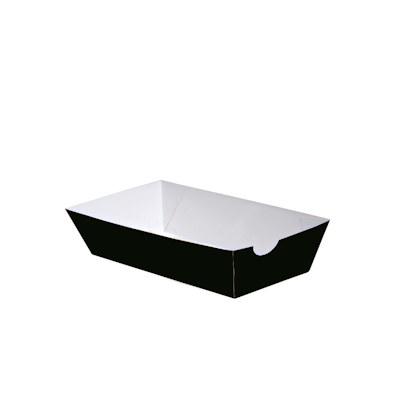 Deli kartonkinen grillirasia musta 100x40mm 100kpl