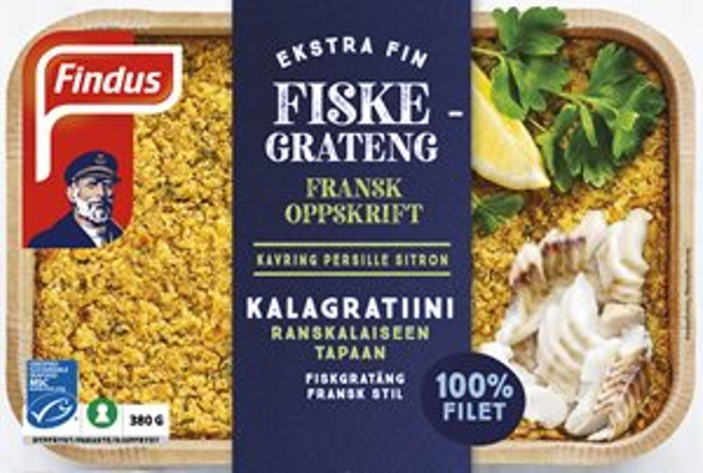 Findus Kalagratiini ranskalaiseen tapaan 380g MSC pakaste