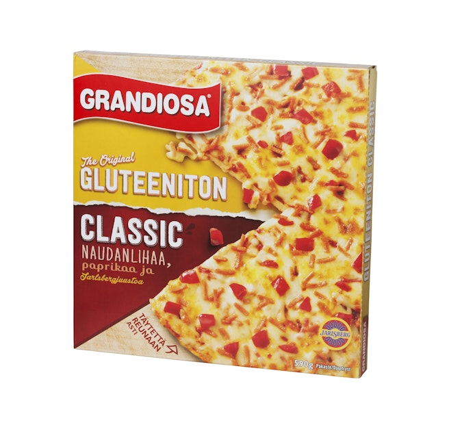 Grandiosa pizza classic gluteeniton 590g | K-Ruoka Verkkokauppa