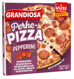 Grandiosa pizza Pepperoni 510g perhepizza pakaste