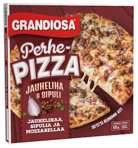 Grandiosa pizza Jauheliha ja sipuli 525g perhepizza pakaste