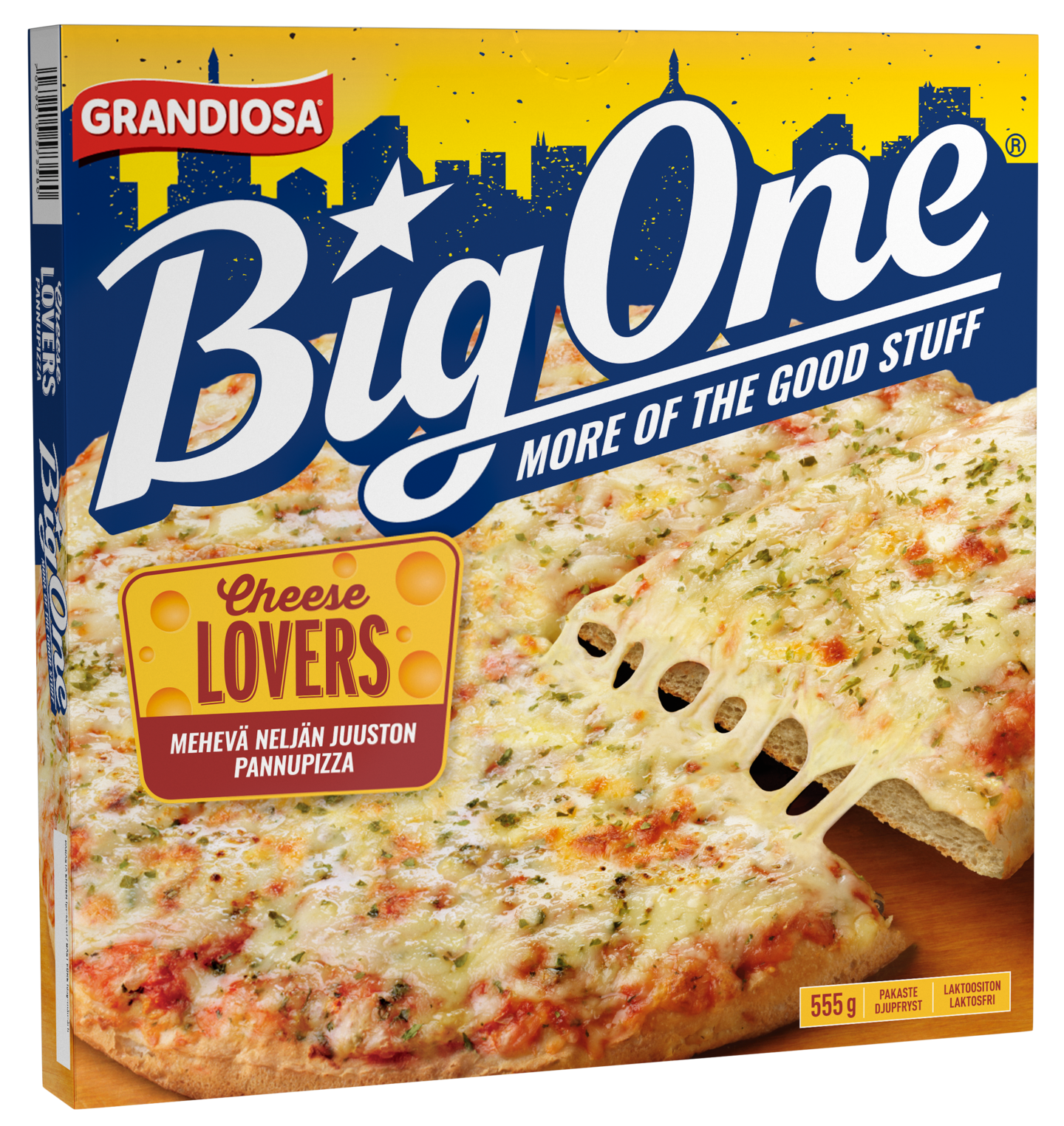 Grandiosa pizza Big One Cheese lovers 555g pakaste