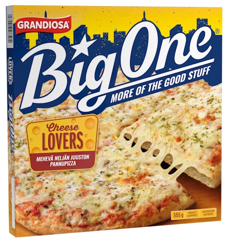 Grandiosa pizza Big One Cheese lovers 555g pakaste