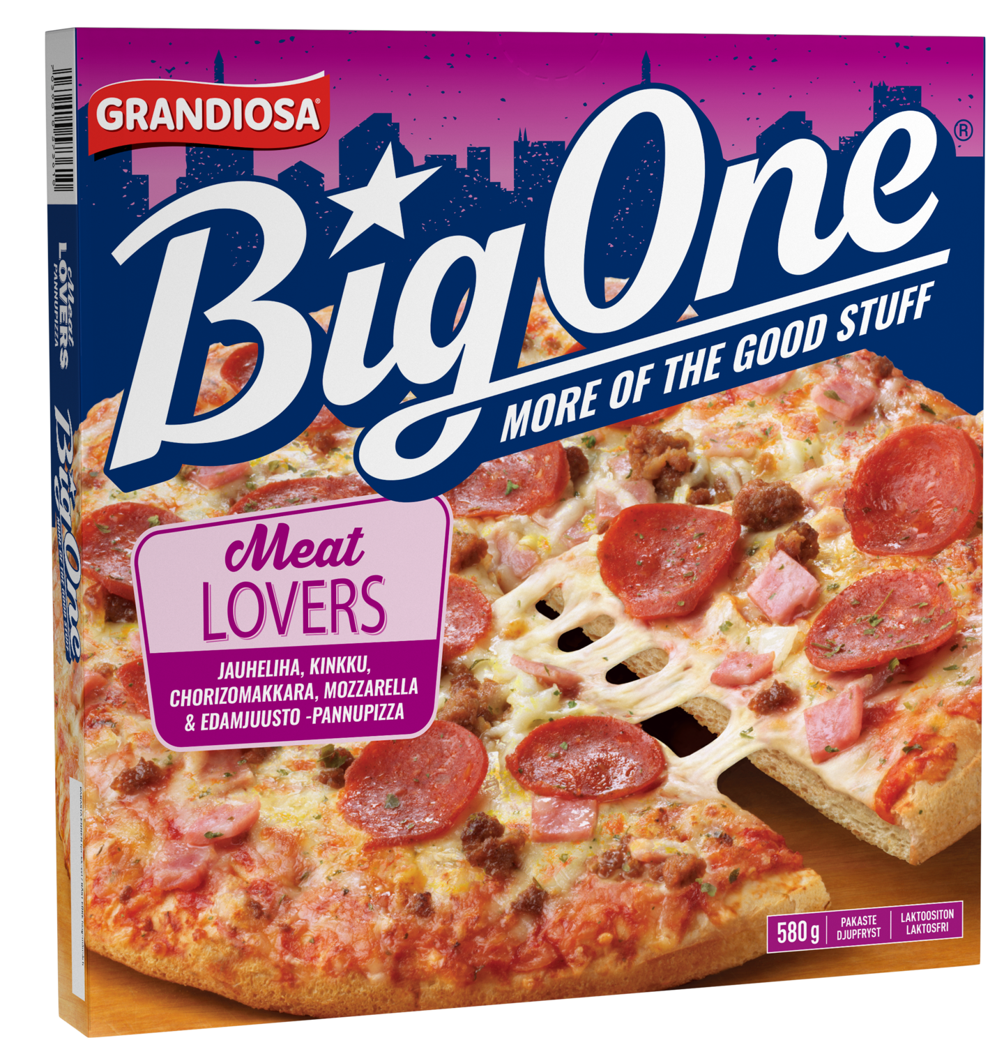 Grandiosa Big One meat lovers pan pizza 580g pakaste