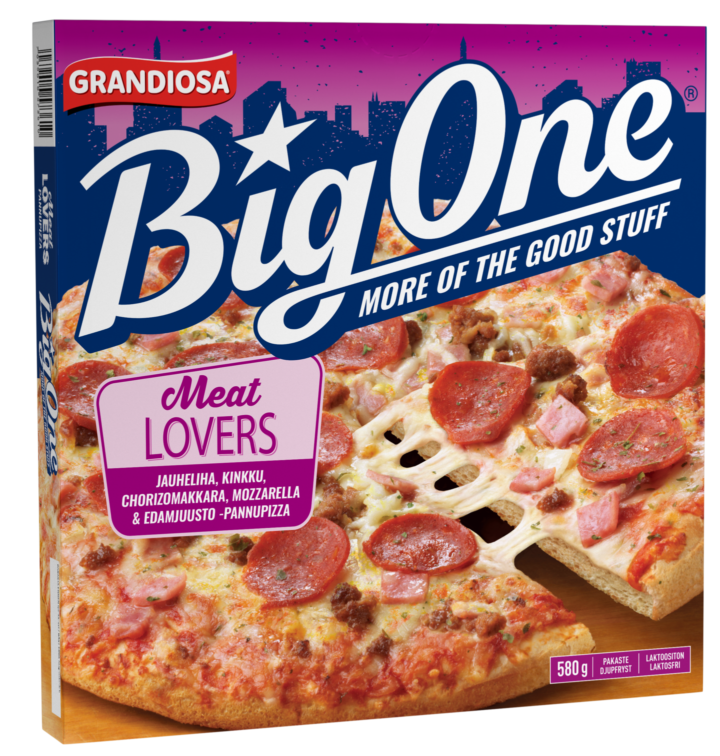 Grandiosa pizza Big One Meat lovers 580g pakaste