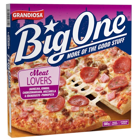 Grandiosa pizza Big One Meat lovers 580g pakaste