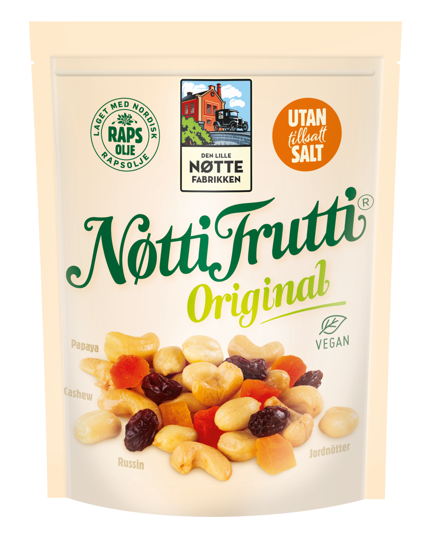 Den Lille Nøttefabrikken Nötti Frutti pähkinä-hedelmäsekoitus 330g
