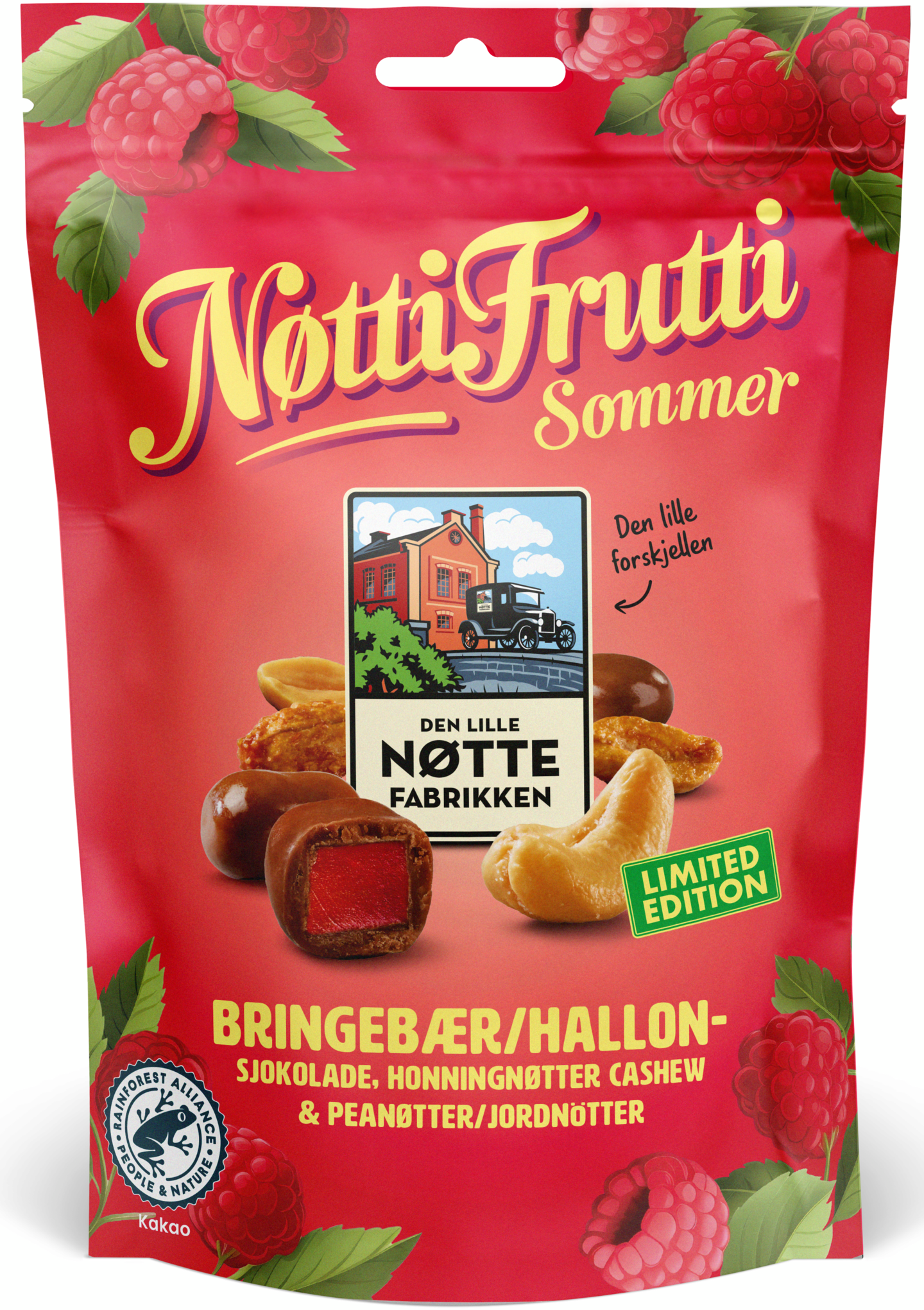 Den Lille Nøttefabrikken Nøtti Frutti Sommer​ pähkinä-hedelmäsekoitus 160g