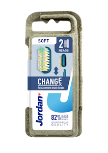 Jordan Change Soft Replacement brush heads harjaspää täyttöpakkaus 2kpl