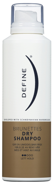 Define Brunettes Dry Shampoo kuivashampoo keskivaaleille ja tummille hiuksille 200ml