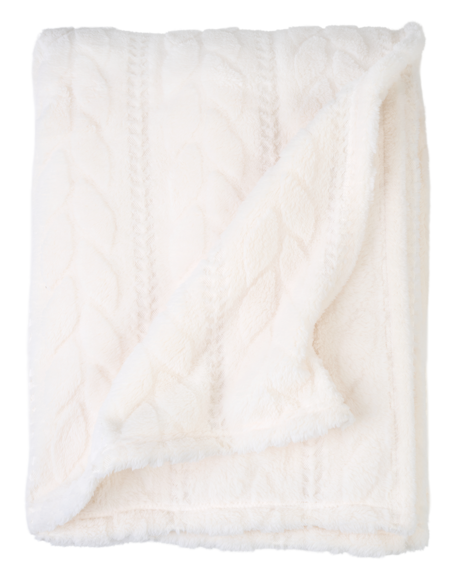 Hemtex 24h Braided huopa 130x170 cm luonnonvalkoinen