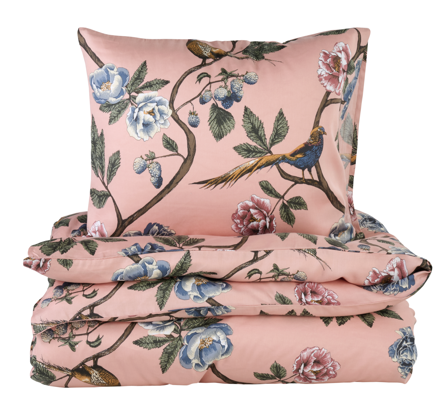 Hemtex 24h Fasan satiini pussilakanasetti 150x210 cm pinkki