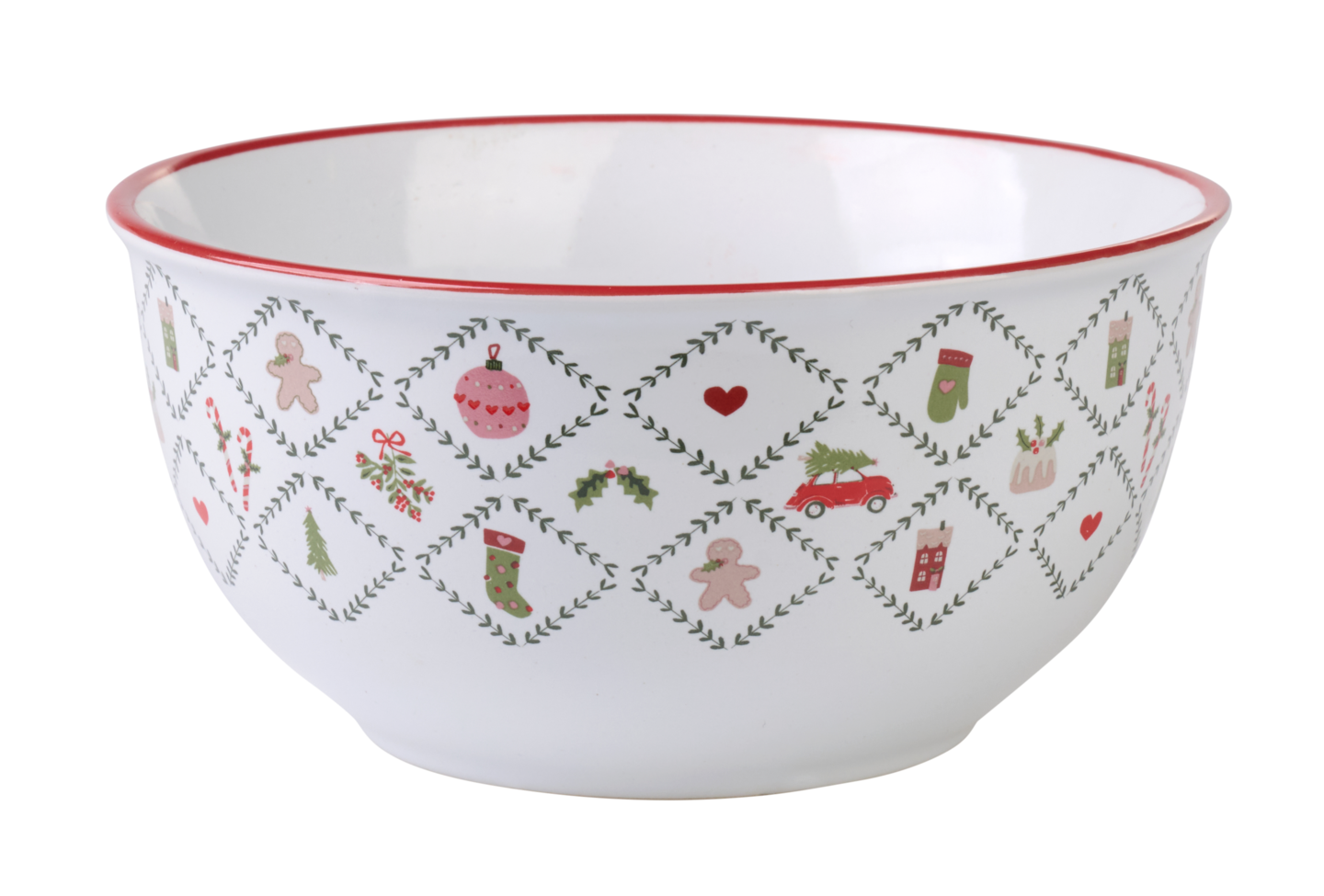 Hemtex 24h Xmas Carol kulho 480ml punainen