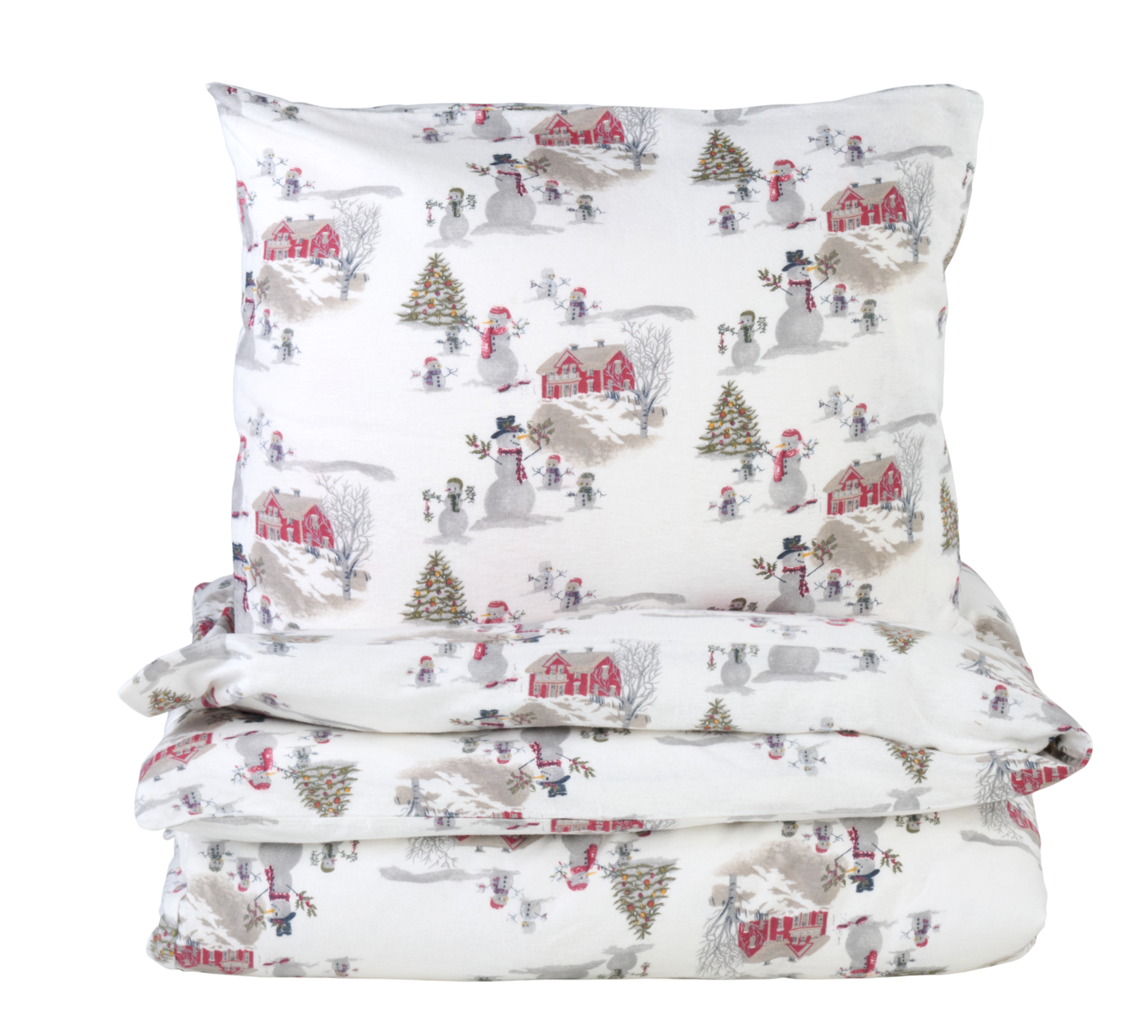 Hemtex 24h Happy Snowman flanellipussilakanasetti 150x210 cm