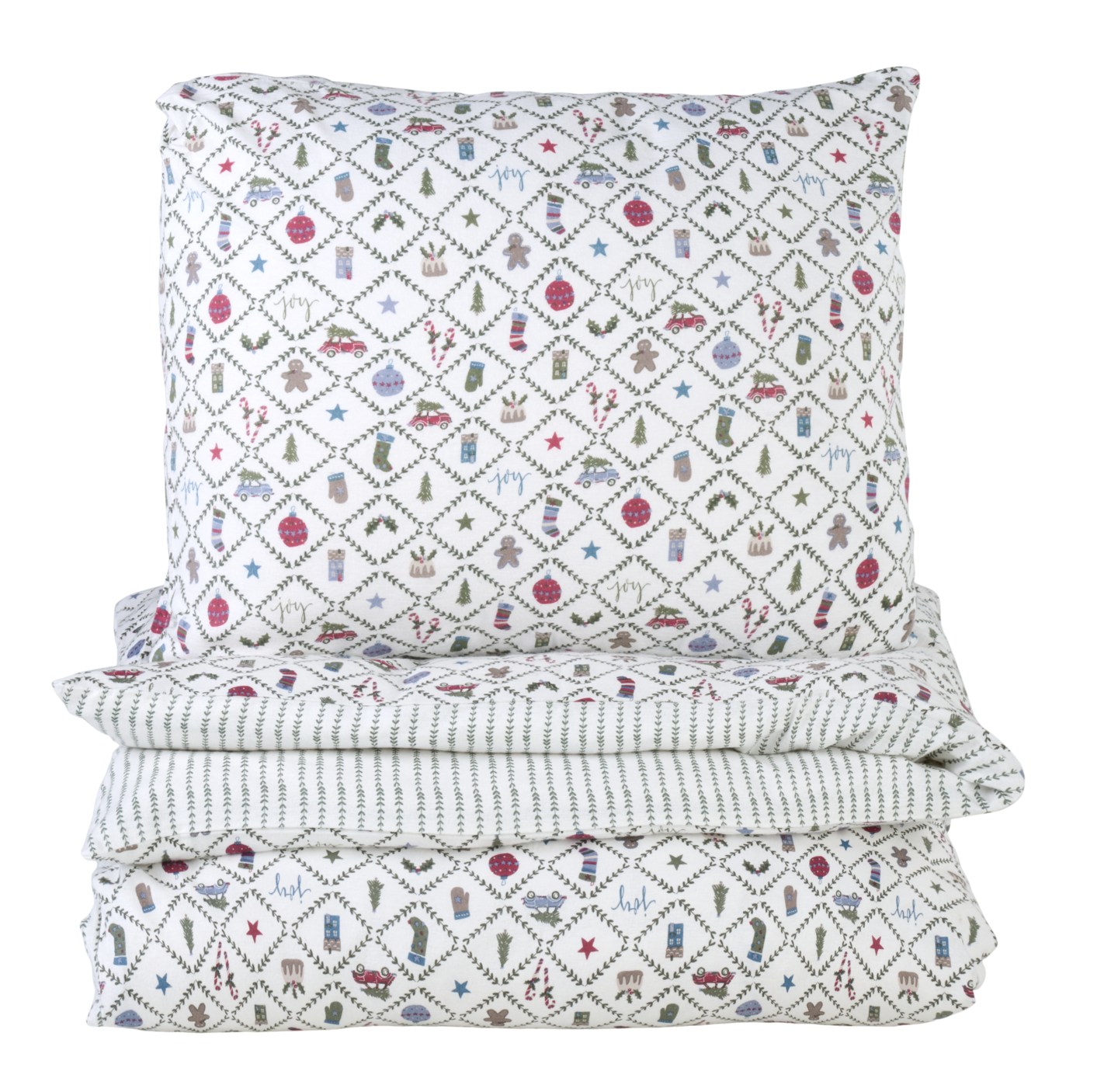 Hemtex 24h Christmas Carol flanellipussilakanasetti 150x210 cm