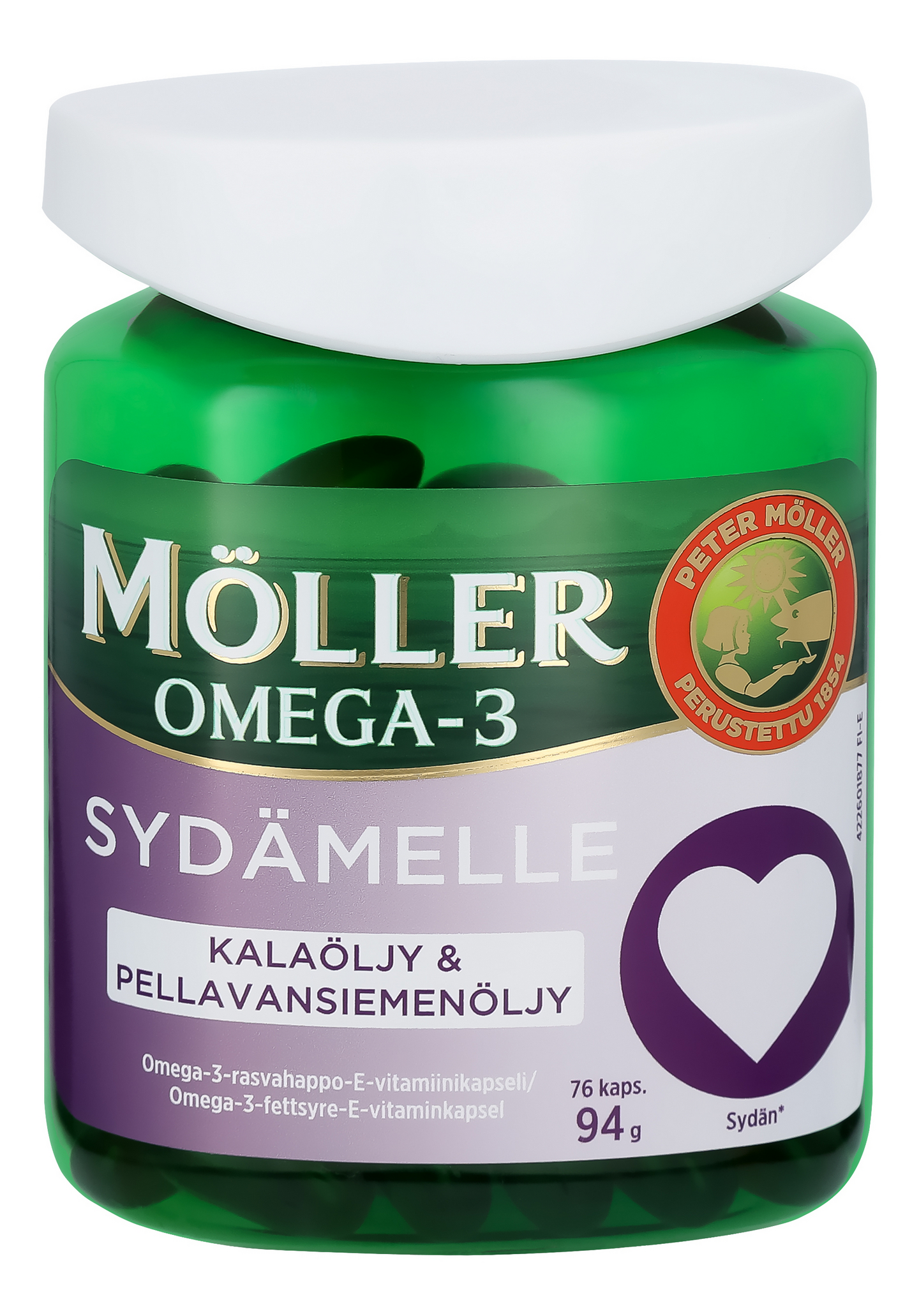 Möller Sydämelle vitamiini-kalaöljykapseli 94g