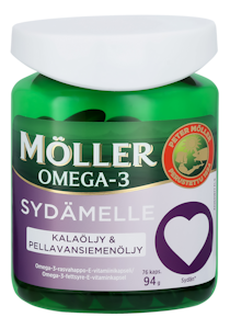 Möller Sydämelle vitamiini-kalaöljykapseli 94g