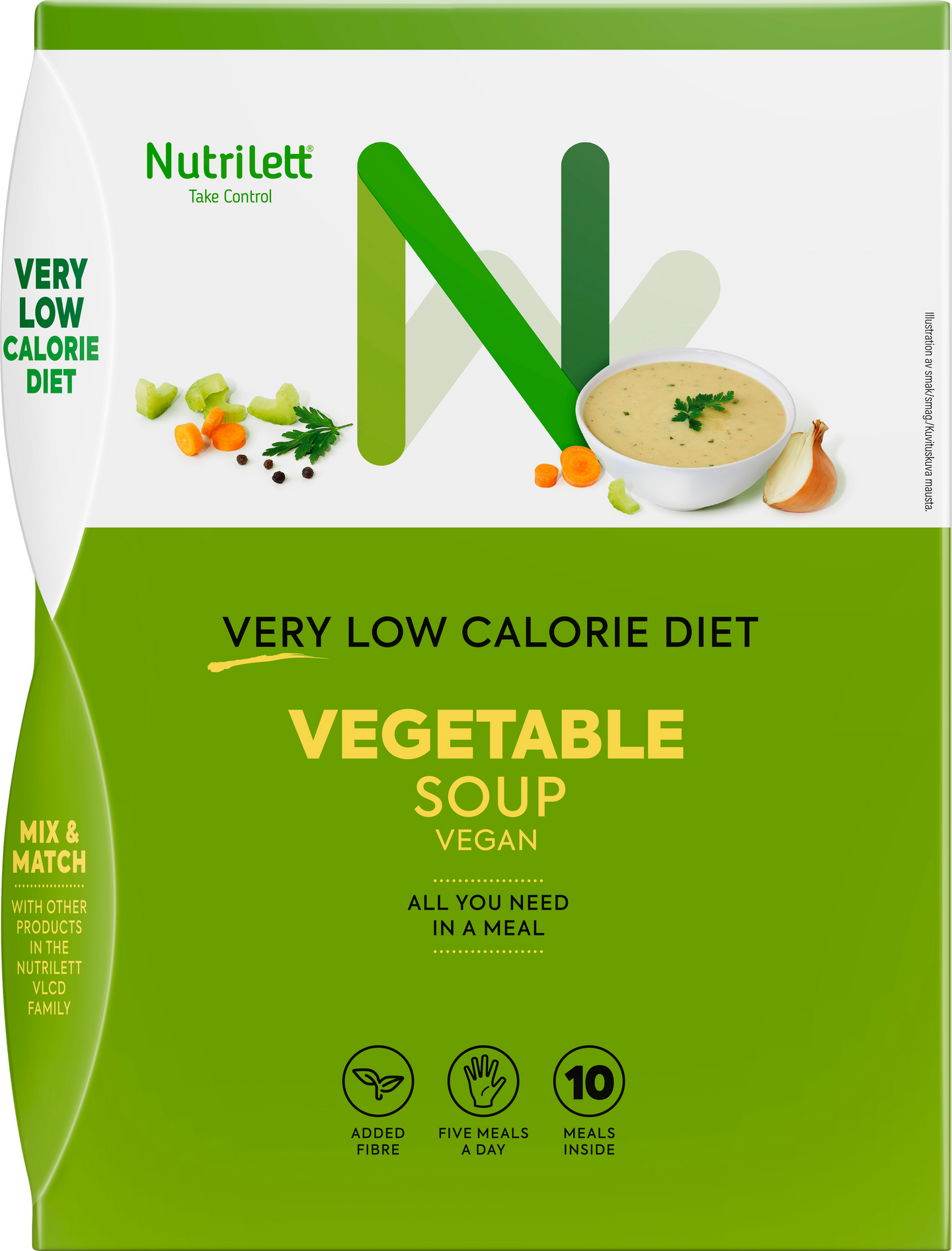 Nutrilett VLCD keittojauhe 10x35g kasvis