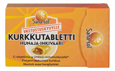 Sana-sol kurkkutabletti 16kpl 48g hunaja-inkivääri