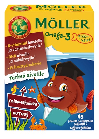 Möller Omega-3 Pikkukalat cola 45kpl 54g