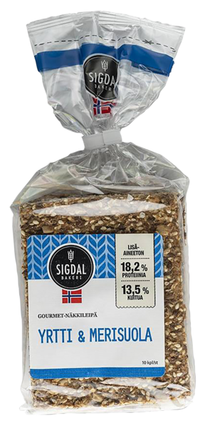 Sigdal Gourmet näkkileipä yrtti - merisuola 220 g