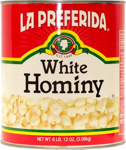 La Preferida White Hominy valkoinen maissi 3,06/1,87kg