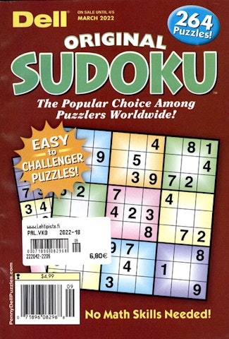 Dell Original Sudoku aikakauslehti