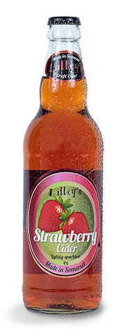 Lilleys Strawberry cider lightly sparkled 4,0% 0,5l
