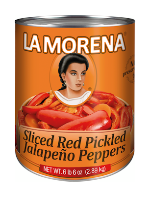 La Morena punaisia jalapenoja 2,89kg