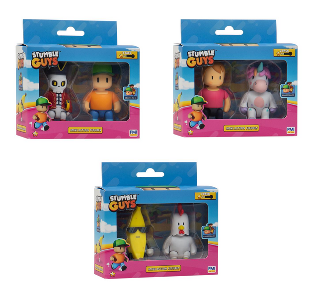 Stumble Guys minitoimintahahmo 7,5 cm 2 kpl