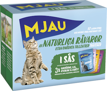 Mjau kissanruoka kastike 12x85g liha kala