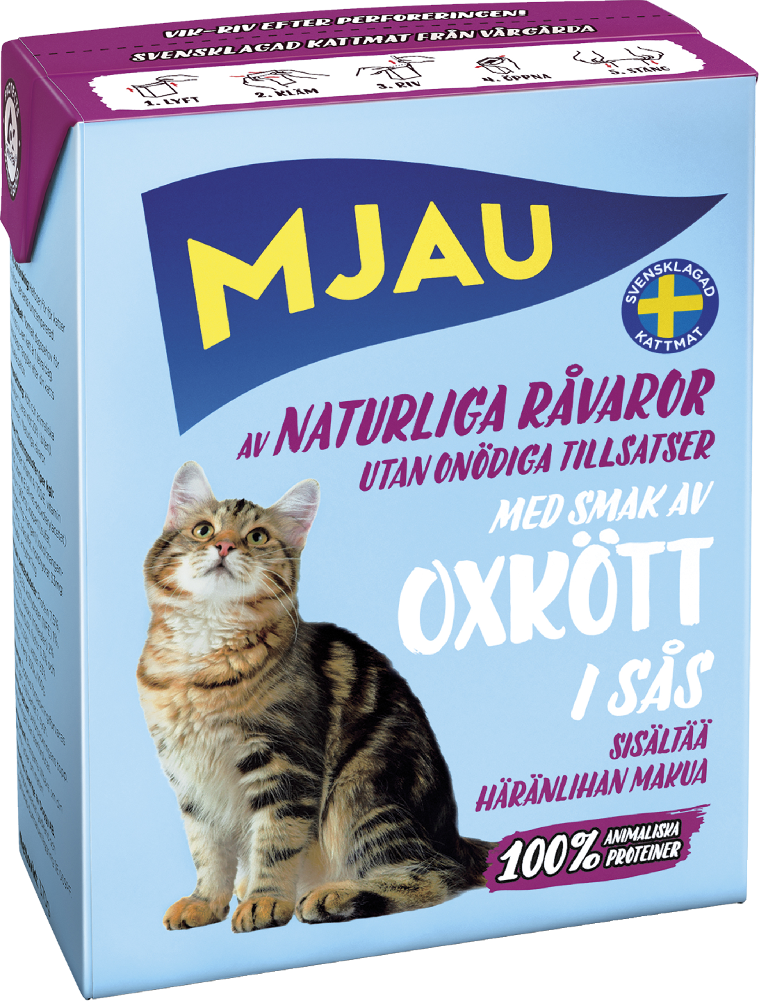 Mjau kissanruoka kastikkeessa 370g nauta