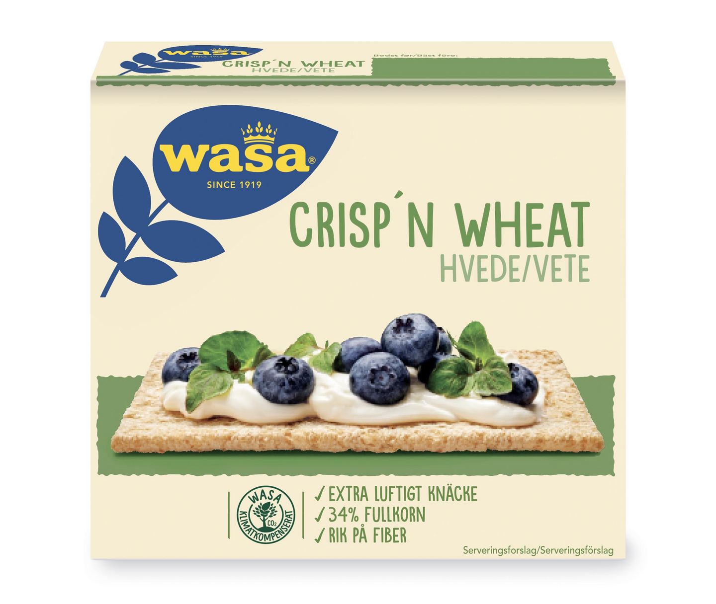 Wasa Crisp 'n  Wheat kuiva leipä 110 g