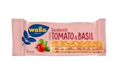 Wasa Sandwich tuorejuusto tomaatti basilika 40g - kuva