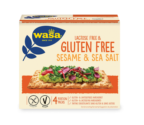 Wasa näkkileipä 240g seesami merisuola gluteeniton laktoositon