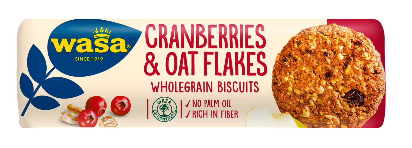 Wasa Cranberries & Oat Flakes biscuit 250g